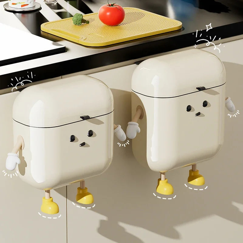 Humorous Face Mounted Waste Bin - Luxicro