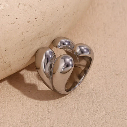 Elegant 4 Drop Gold Pendant Ring