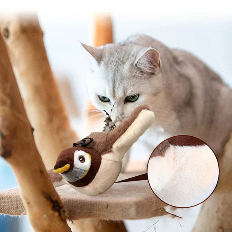 Colorful Plush Interactive Cat Toy