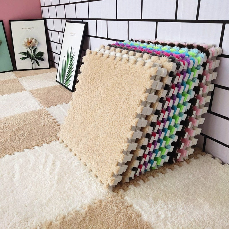 Cushioned Puzzle Play Floor Mat - Luxicro