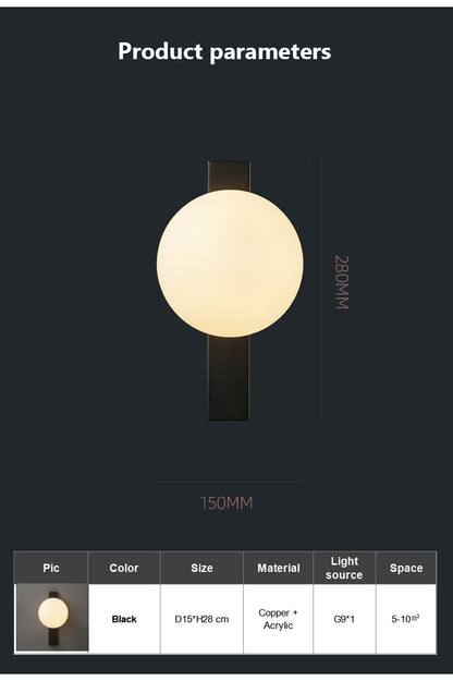 Modern Copper Estiluz LED Wall Light Fixture