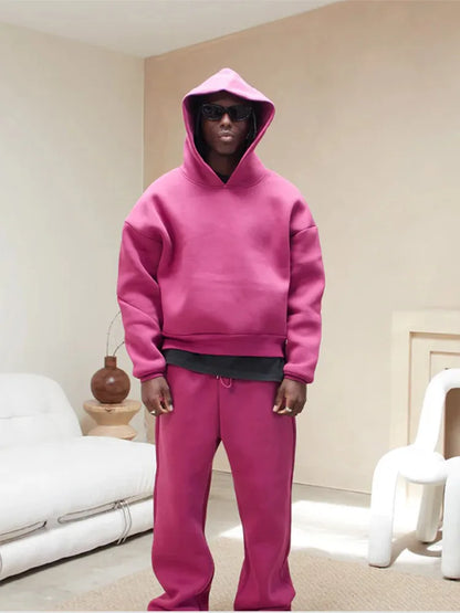 Big Size Hoodie Tracksuit Set