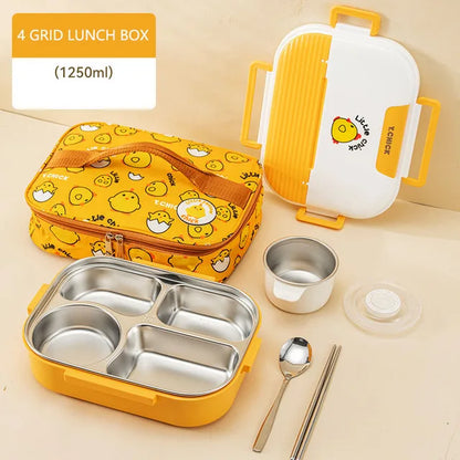Insulated Stainless Steel Meal Prep Lunch Box Set