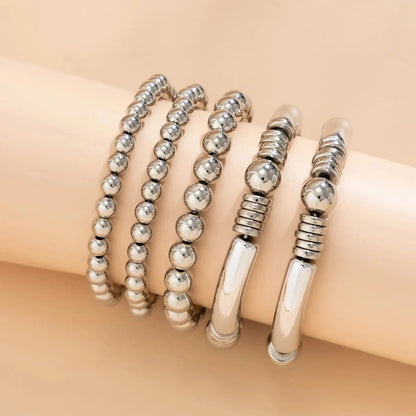Fashionable Multi Strand Bead Bracelet Set