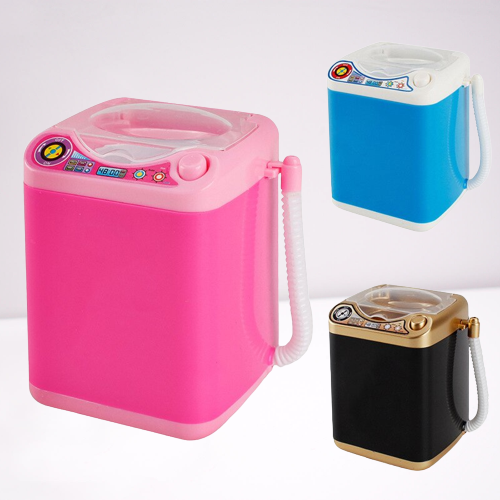 Compact Travel Makeup Brush Cleaning Tool