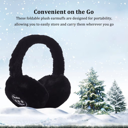 Cozy Bluetooth Headphones with Faux Fur Covers