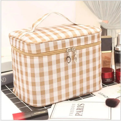 Large Floral Cosmetic Travel Case