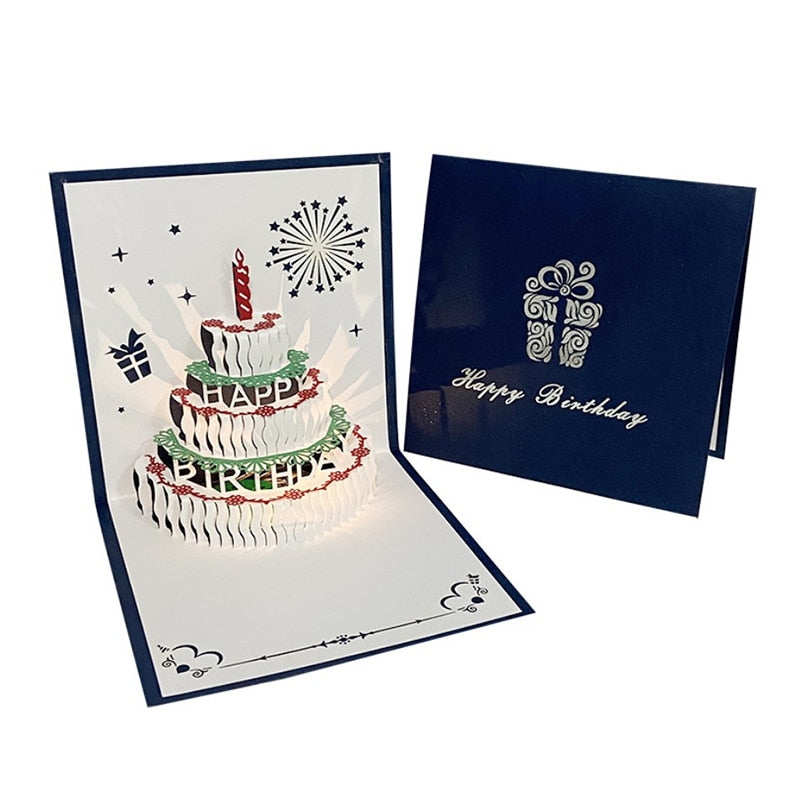 Colorful Musical Happy Birthday Greeting Cards