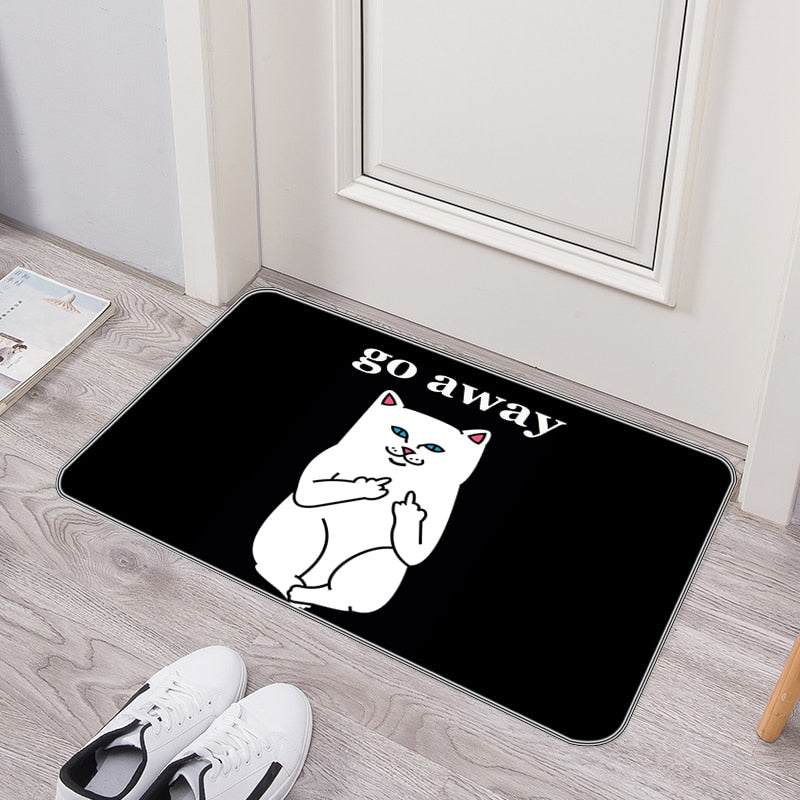 Funny Welcome Go Away Non Slip Door Mat
