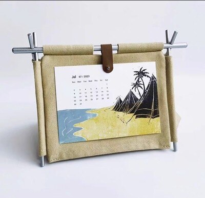 Compact Travel Desk Planner Calendar