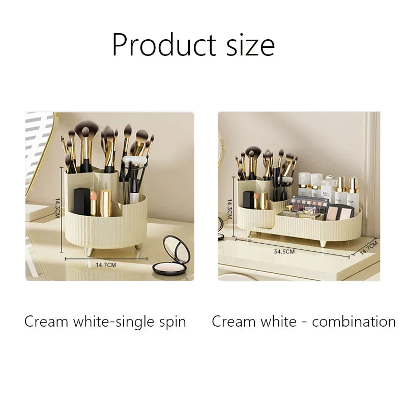 Transparent Spinning Cosmetic Organizer Box