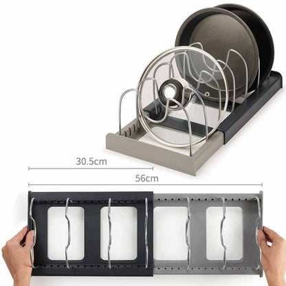 Kitchen Cabinet Cookware Storage Rack