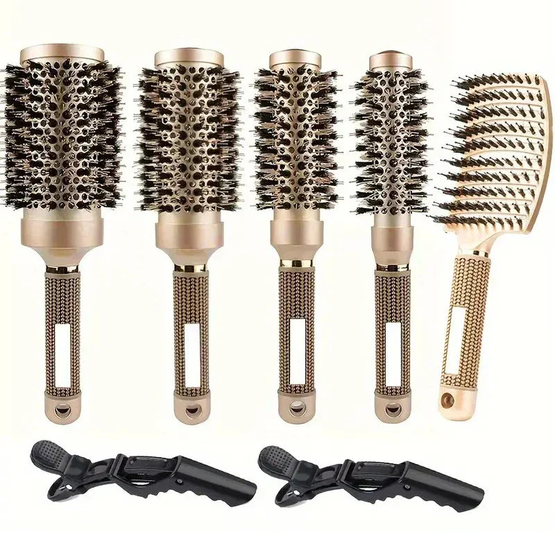 High Quality Ceramic Round Hair Brush Set
