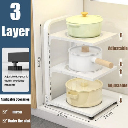 Foldable Compact Corner Storage Shelf Unit