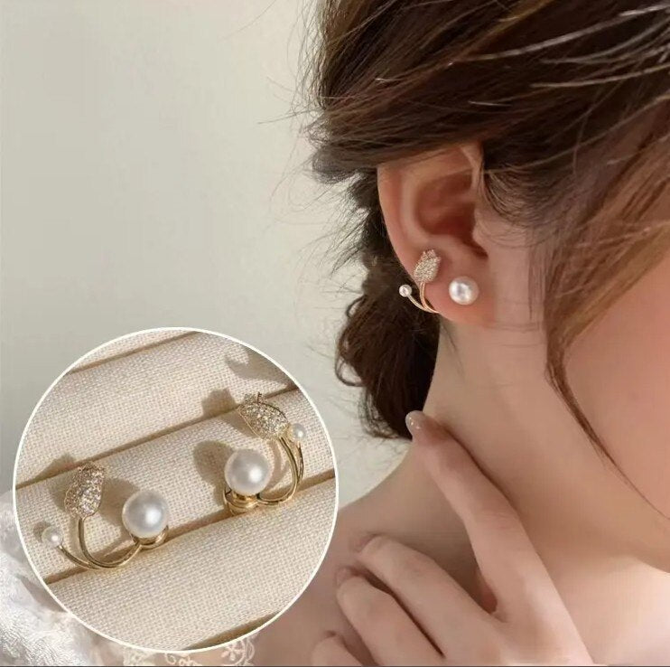 Pretty Floral Love Drop Earrings