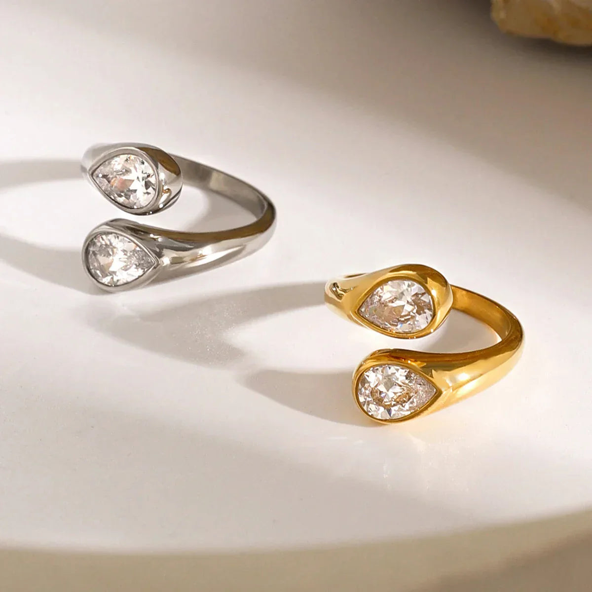 Shining Silver Halo Ring