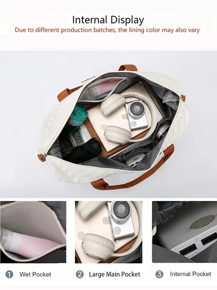 Large Athletic Gym Bag with Sneaker Compartment