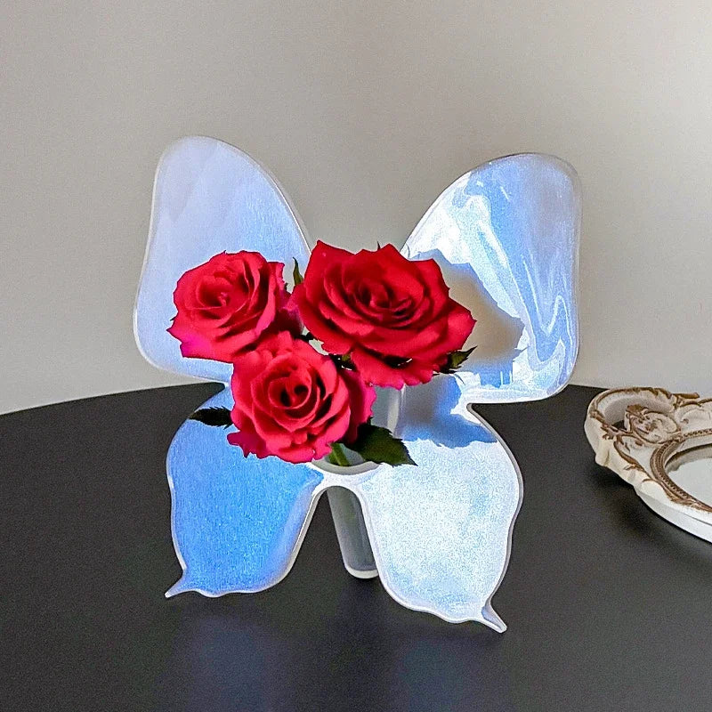 Elegant Clear Flower Vase Decoration
