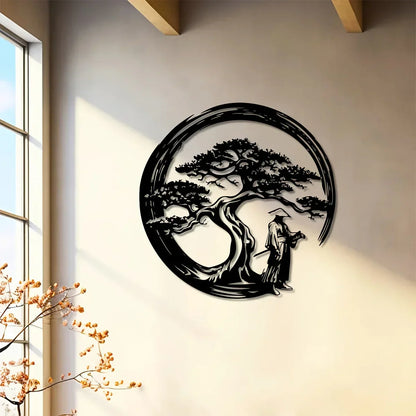 Beautiful Asian Bonsai Tree Wall Decoration