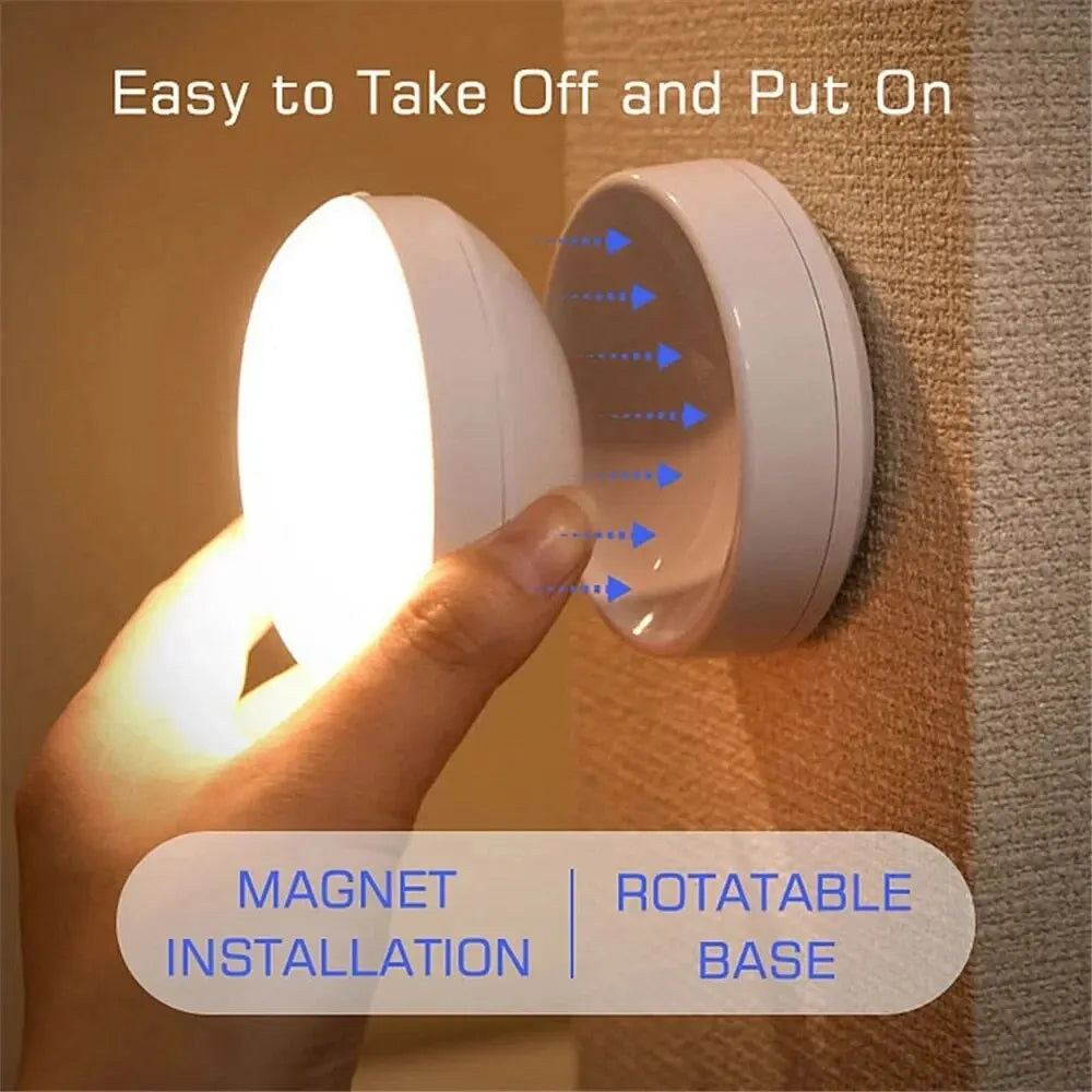 Bright LED Motion Night Light with Rotating Head