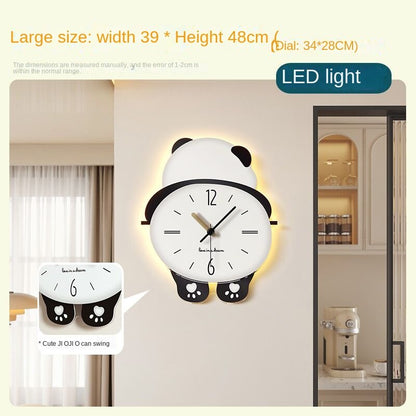 Adorable Bear Wooden Wall Clock