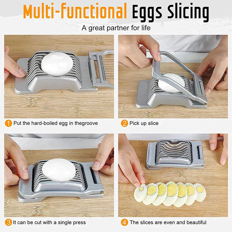 Simple Egg Cutter with Durable Sharp Blades