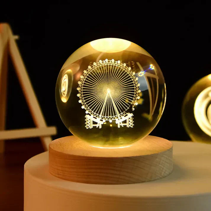 Beautiful Glass Table Lamp Home Decor