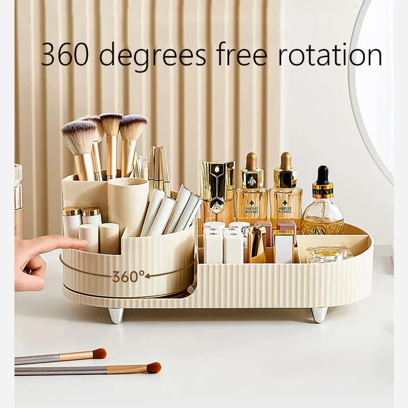 Transparent Spinning Cosmetic Organizer Box