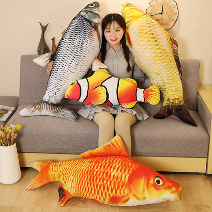 Big Plush Fish Pillow Cushion