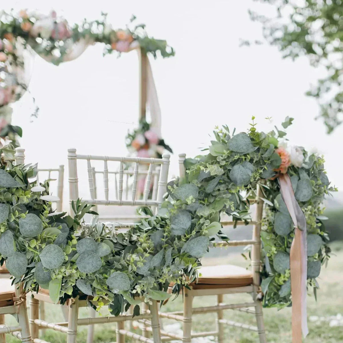 Fresh Artificial Eucalyptus 2-Piece Garland Set