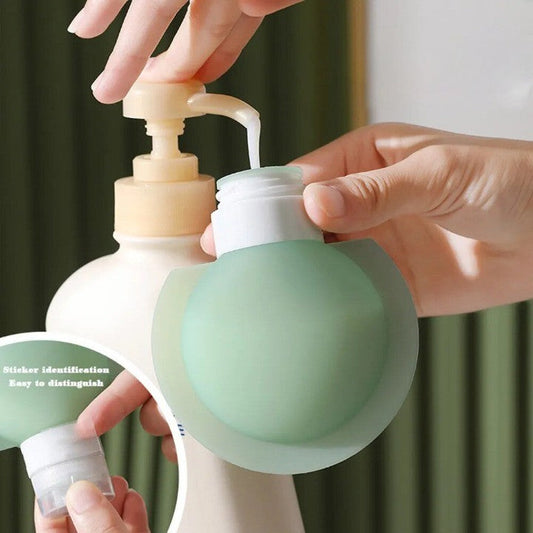 Compact Travel Squeeze Bottle Spill Proof Container - Luxicro