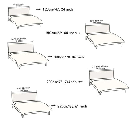 Stretchy Fitted Headboard Slipcover
