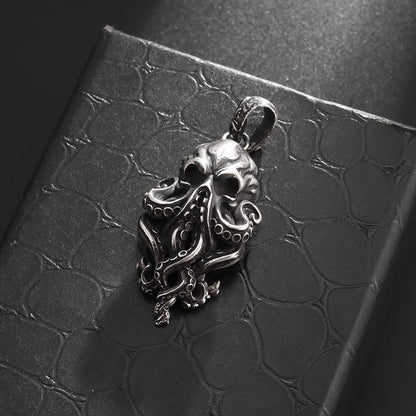 Dark Skull Ocean Pendant Necklace