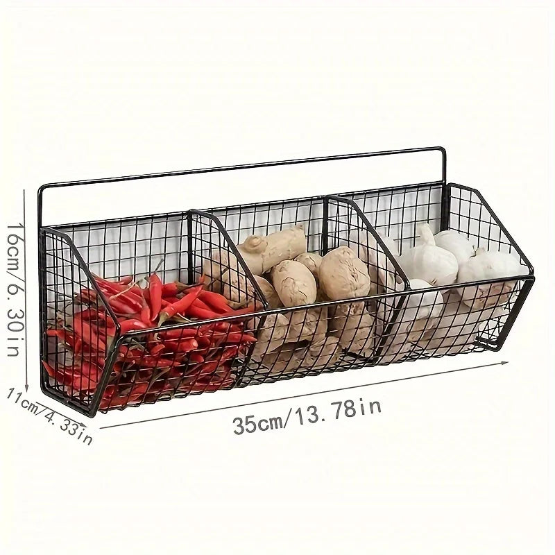 Compact 3 Level Kitchen Shelf Organizer - Black