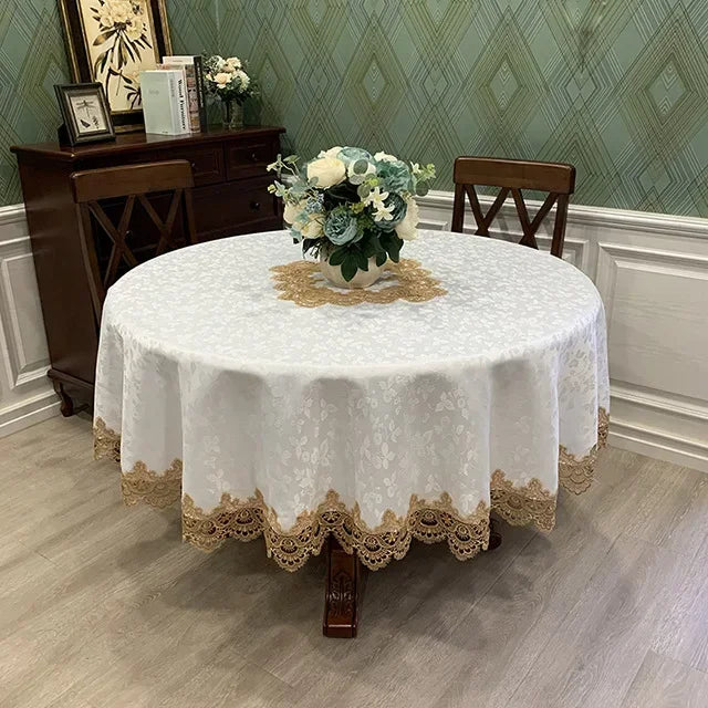 Beautiful Flower Print Table Cover