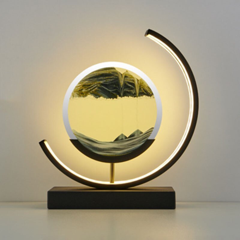 Sleek Contemporary 3D LED Desk Lamp