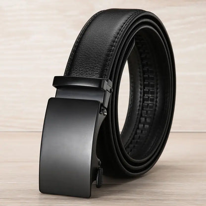 High Quality Leather Belt - Adjustable Buckle for Men