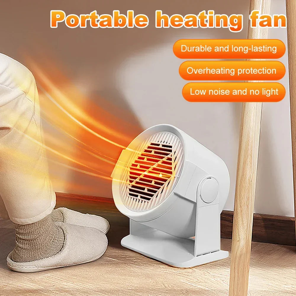 Portable Electric Heater with Fan and Warm Foot Rest - Luxicro