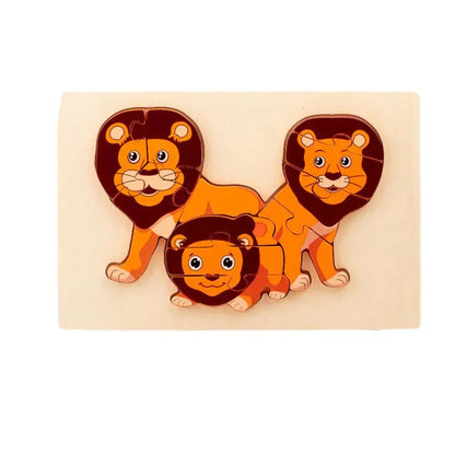 Vibrant Wood Kids Jigsaw Puzzle