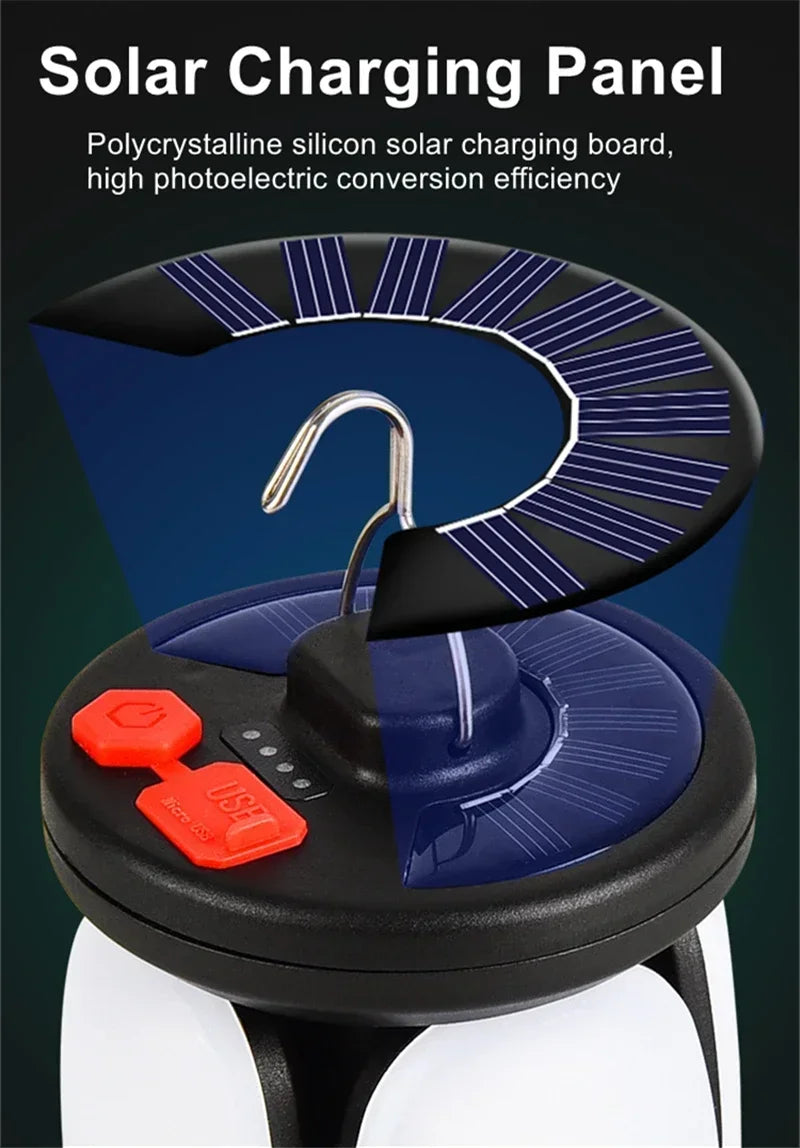 Bright Portable Solar Powered Camp Light