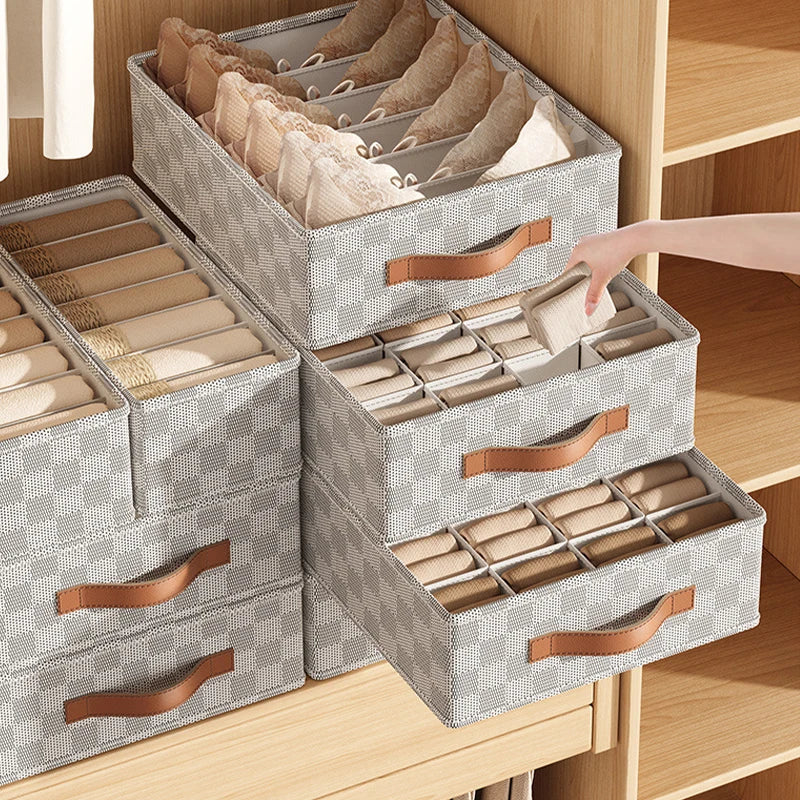 Portable Foldable Organizer Box for Socks and Underwear