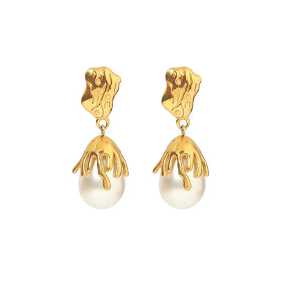 High Quality 18k Pearl Necklace Set