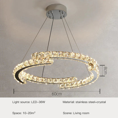 Luxury Gold Crystal Ceiling Light Fixture