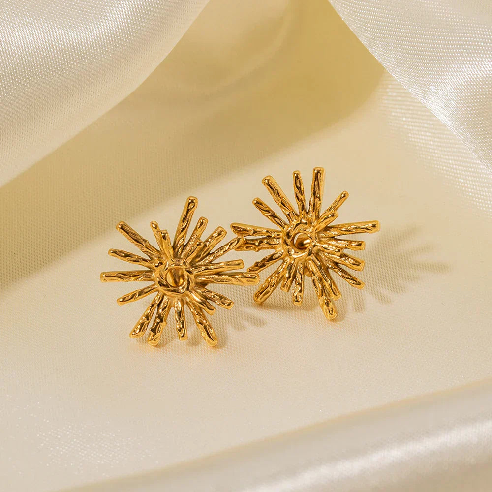 Tiny Glitter Ball Stud Earrings