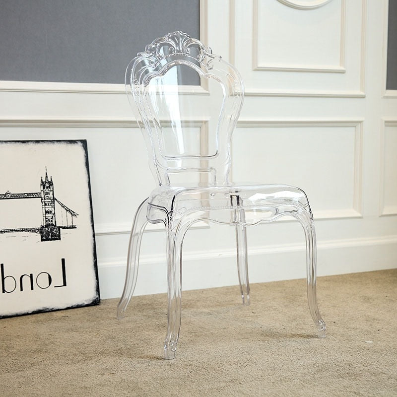 Durable Transparent Acrylic Kitchen Chair - Luxicro