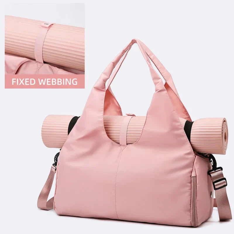 Athletic Gym Bag with Shoe Compartment