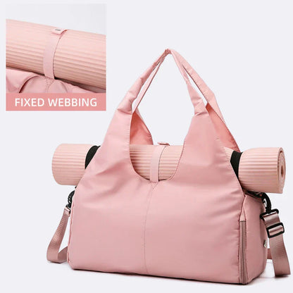Athletic Gym Bag with Shoe Compartment