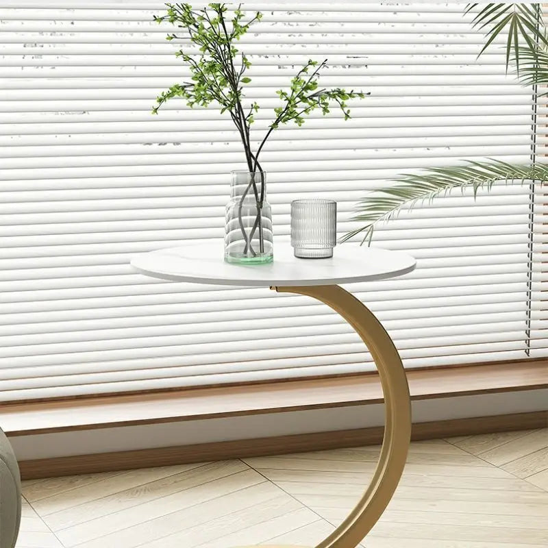 Durable Circular Side Table for Home Decor