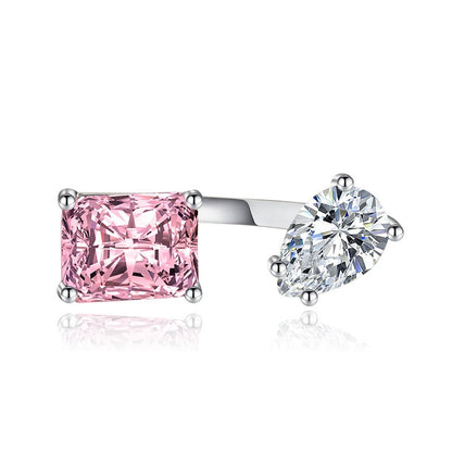 Sparkling Drop Zircon Comfort Fit Ring