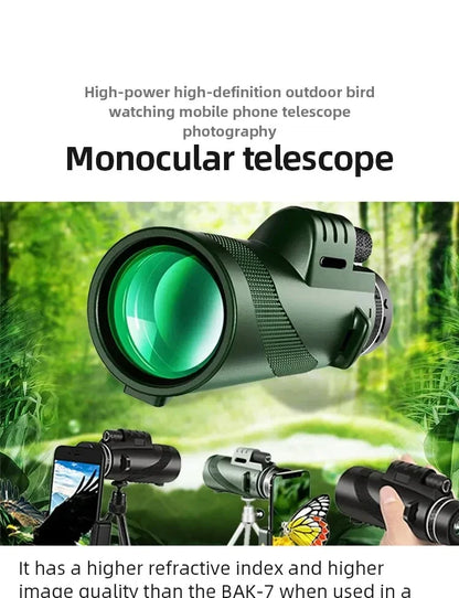 Portable High Power Zoom Telescope Scope